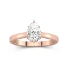 1.50ct Moissanite Engagement Ring 14K Rose Gold