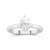 1.50ct Moissanite Engagement Ring 14K White Gold