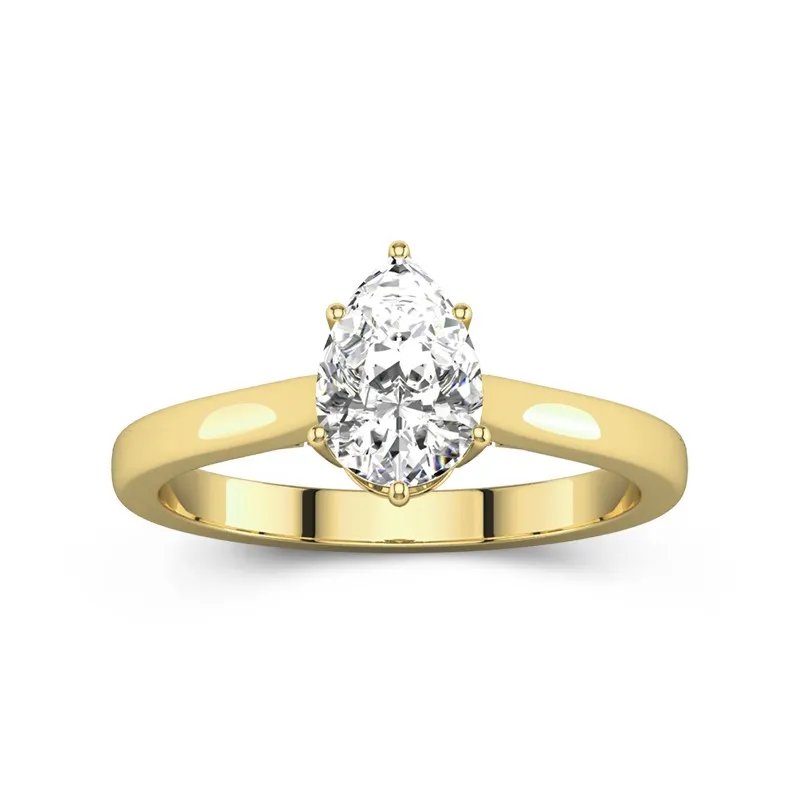 Timeless Pear 1.50ct Moissanite Engagement Ring