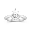 2.00ct Moissanite Engagement Ring 14K White Gold