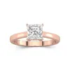 1.50ct Moissanite Engagement Ring 14K Rose Gold