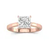 2.00ct Moissanite Engagement Ring 14K Rose Gold