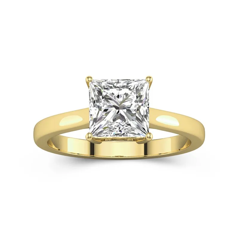 2.00ct Moissanite Engagement Ring 18K Gold