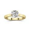 1.50ct Moissanite Engagement Ring 14K Gold