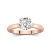 1.50ct Moissanite Engagement Ring 18K Rose Gold