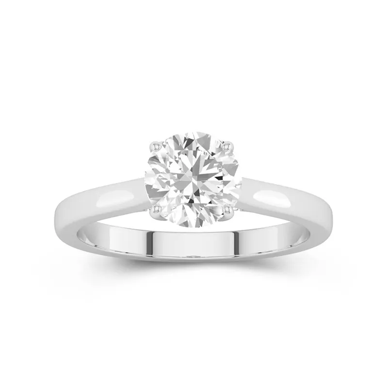 1.50ct Moissanite Bague de fiançailles Platine