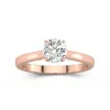 1.00ct Moissanite Engagement Ring 14K Rose Gold