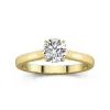 1.00ct Moissanite Engagement Ring 18K Gold