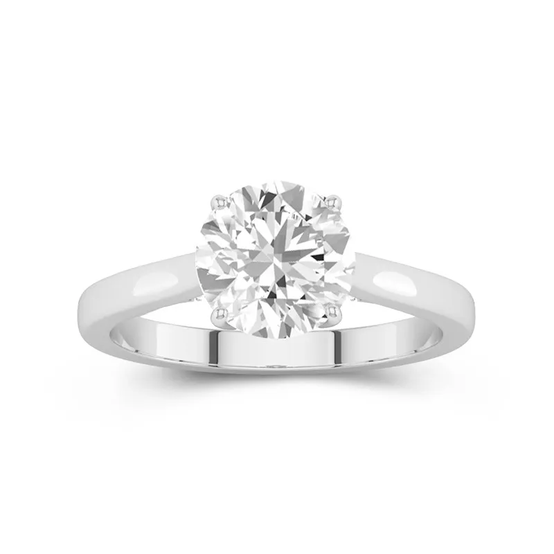 2.00ct Moissanite Bague de fiançailles Or blanc 14 carats