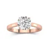 2.00ct Moissanite Engagement Ring 18K Rose Gold