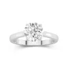 2.00ct Moissanite Engagement Ring 18K White Gold