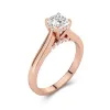 1.50ct Moissanite Engagement Ring 14K Rose Gold