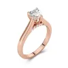 1.50ct Moissanite Engagement Ring 14K Rose Gold