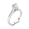 1.50ct Moissanite Engagement Ring 14K White Gold