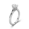 1.50ct Moissanite Engagement Ring 14K White Gold