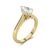 1.00ct Moissanite Engagement Ring 18K Gold