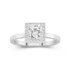 1.50ct Moissanite Bague de fiançailles Or blanc 14 carats