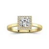 1.50ct Moissanite Engagement Ring 14K Gold