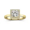 1.00ct Moissanite Engagement Ring 14K Gold