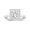 2.00ct Moissanite Engagement Ring 14K White Gold