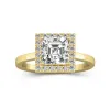 2.00ct Moissanite Engagement Ring 14K Gold