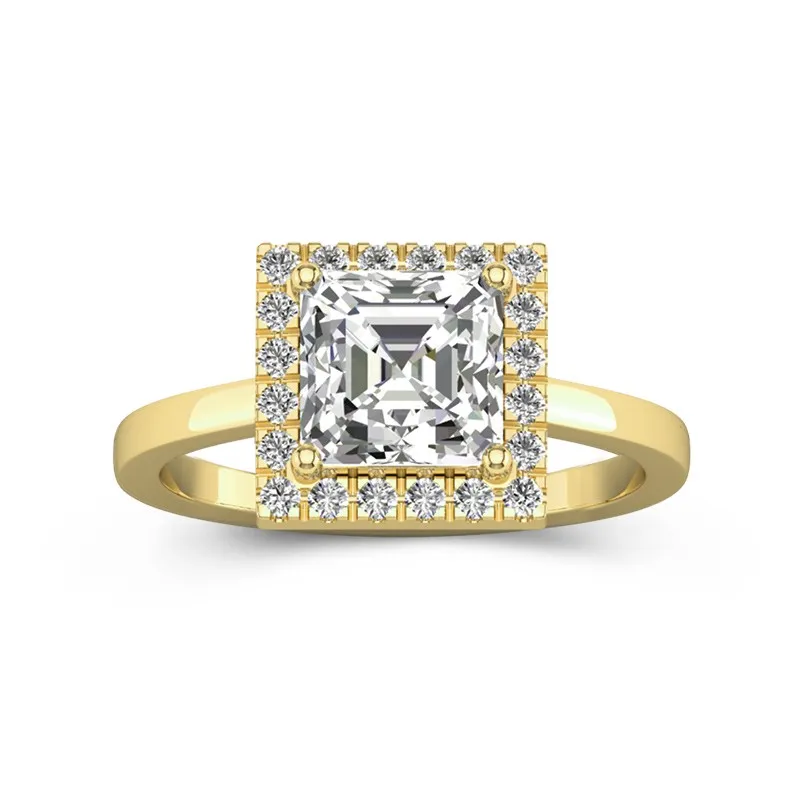 2.00ct Moissanite Bague de fiançailles Or 18 carats