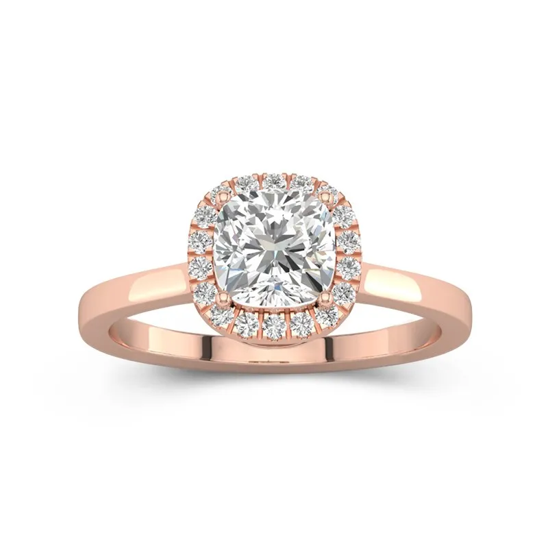 Simple Cushion 1.50ct Moissanite Engagement Ring