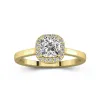 1.00ct Moissanite Engagement Ring 14K Gold