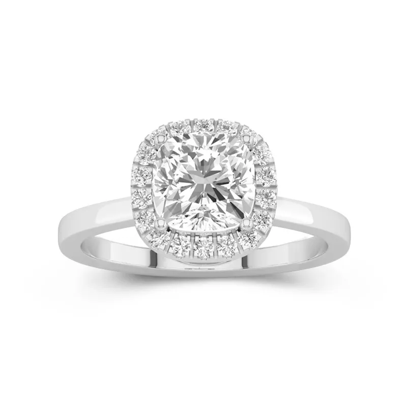 2.00ct Moissanite Bague de fiançailles Or blanc 14 carats