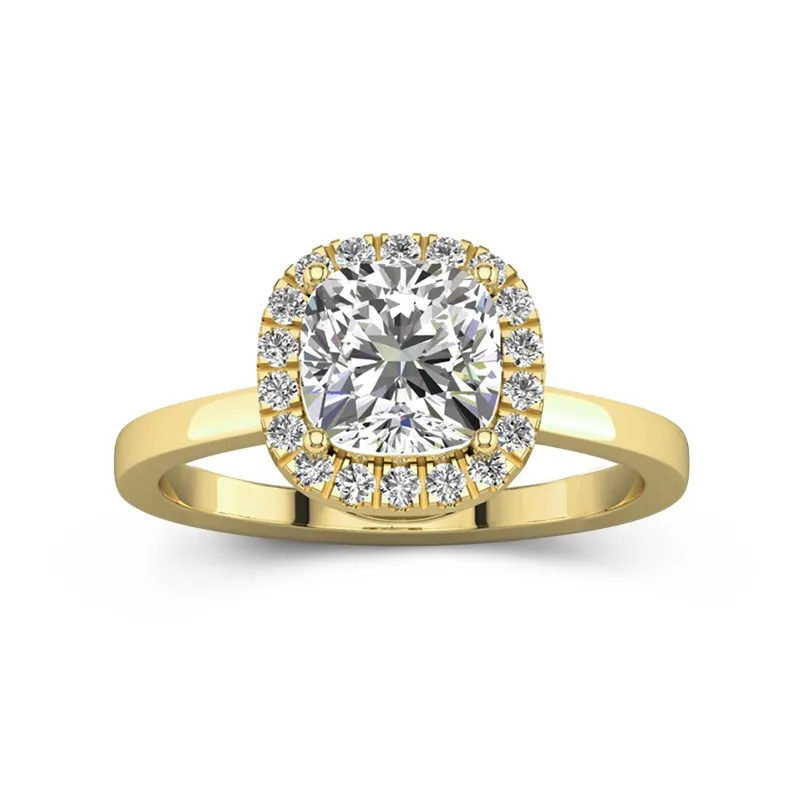 2.00ct Moissanite Engagement Ring 14K Gold