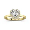 1.50ct Moissanite Engagement Ring 14K Gold