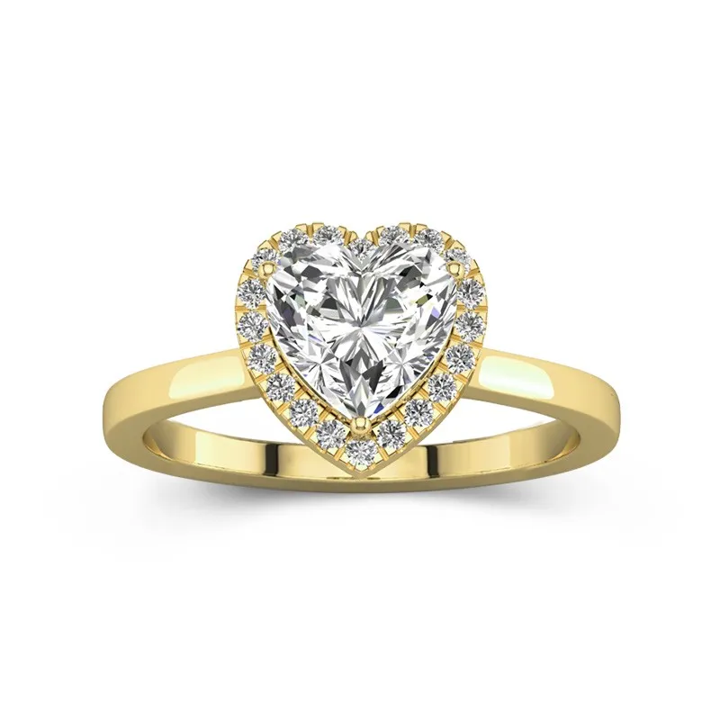 1.50ct Moissanite Engagement Ring 18K Gold
