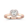 1.00ct Moissanite Engagement Ring 14K Rose Gold