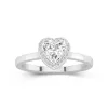 1.00ct Moissanite Engagement Ring 14K White Gold