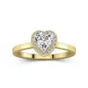 1.00ct Moissanite Engagement Ring 14K Gold