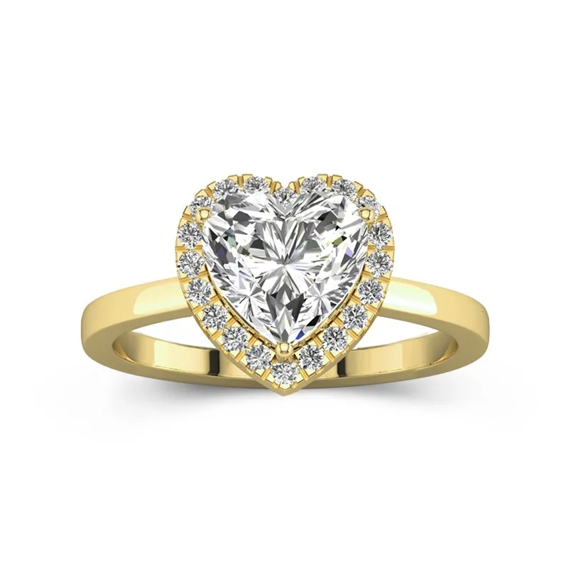 2.00ct Moissanite Engagement Ring 14K Gold