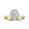 1.50ct Moissanite Engagement Ring 14K Gold