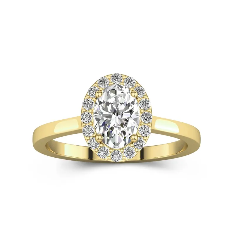 1.50ct Moissanite Engagement Ring 18K Gold