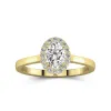 1.00ct Moissanite Bague de fiançailles Or 14 carats