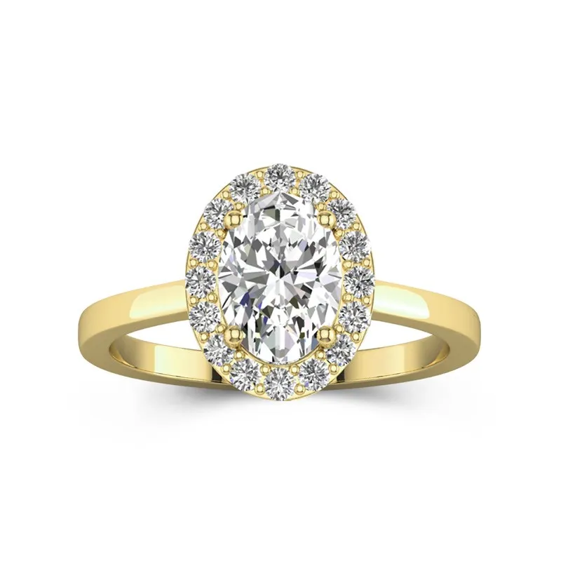 2.00ct Moissanite Bague de fiançailles Or 18 carats