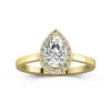 1.50ct Moissanite Engagement Ring 14K Gold