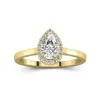 1.00ct Moissanite Engagement Ring 14K Gold