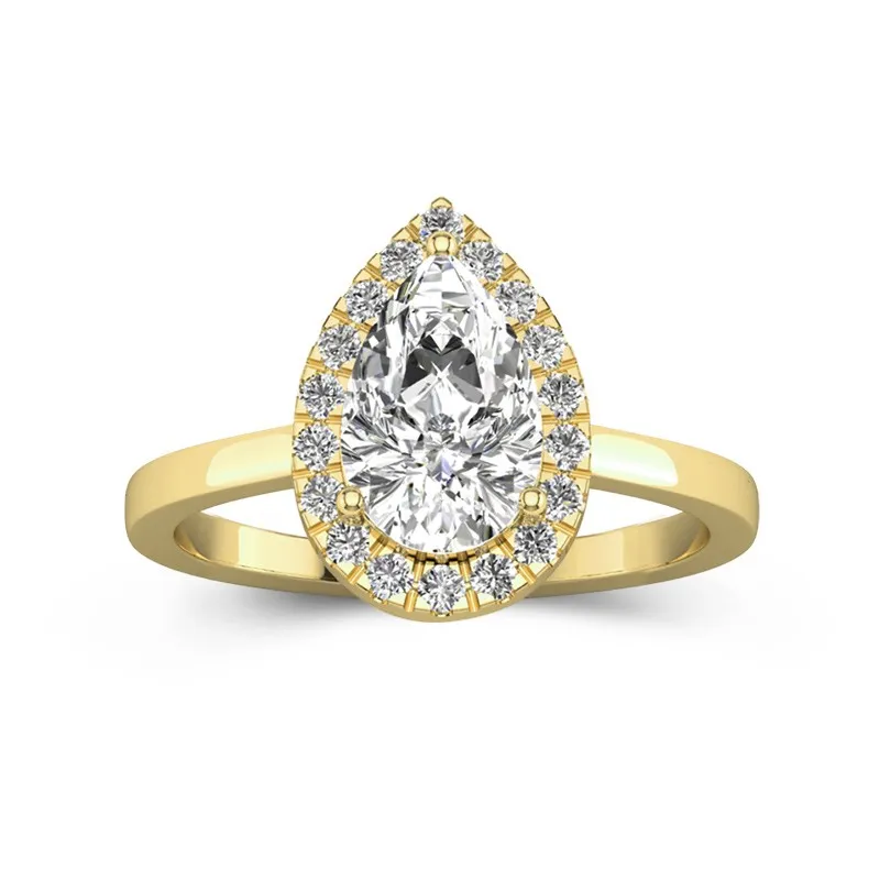 2.00ct Moissanite Bague de fiançailles Or 14 carats