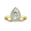 2.00ct Moissanite Engagement Ring 14K Gold