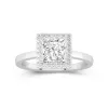 1.50ct Moissanite Engagement Ring 14K White Gold