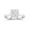 1.00ct Moissanite Engagement Ring 14K White Gold