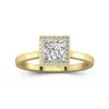 1.00ct Moissanite Engagement Ring 14K Gold