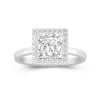 2.00ct Moissanite Bague de fiançailles Or blanc 14 carats