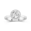 1.50ct Moissanite Engagement Ring 14K White Gold