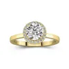 1.50ct Moissanite Engagement Ring 18K Gold